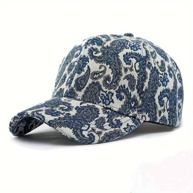 Luxe Ethnic Denim Cap
